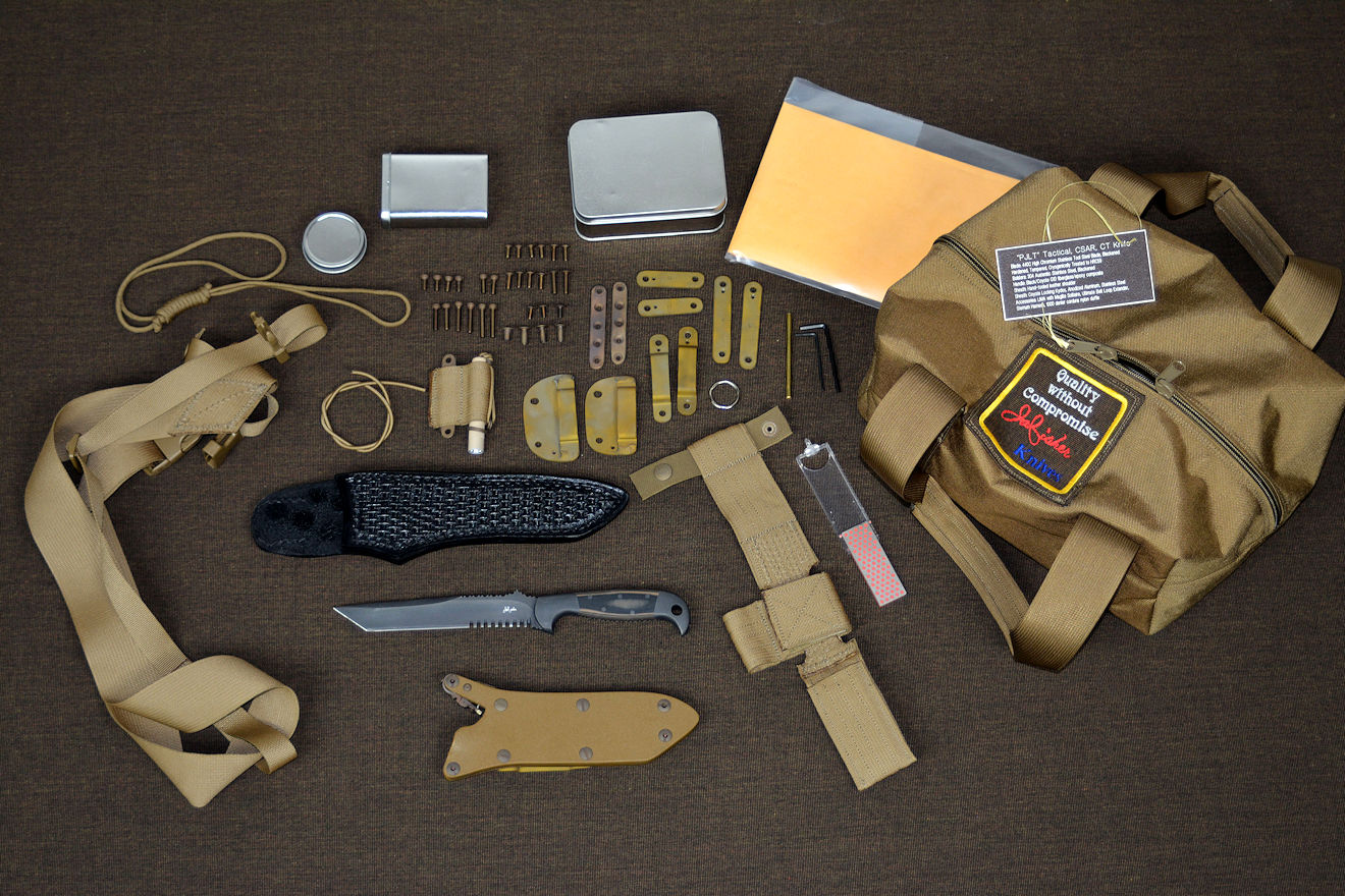 "PJLT" tactical, combat, rescue CSAR knif and accessory kit, lightweight accessories in coyote "PJLT" tactical, combat, rescue CSAR knif and accessory kit, lightweight accessories in coyote